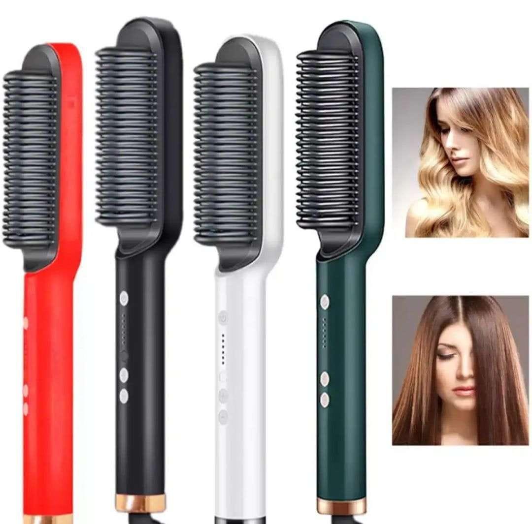 Fast Drying Hair Straightener Brush ( Lightweight & Smooth Hair Styling Tool)